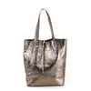 Leather Shopper Tote Bag | Bronze