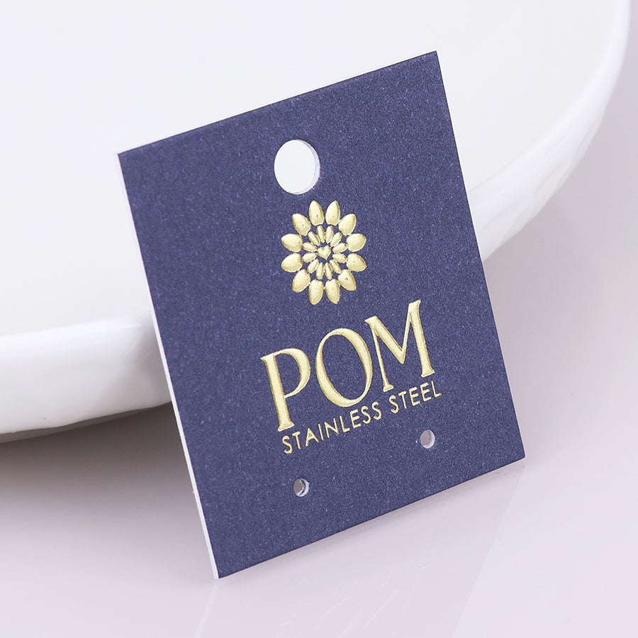 POM | Waterproof Gold Plated Hoop & Bead Cluster Earrings - Blossom Boutique Online  