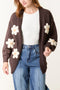 Made In Italy | Daisy Cardigan | Chocolate