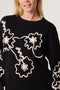 Made In Italy | Abstract Floral Jumper | Black