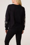 Made In Italy | Abstract Floral Jumper | Black