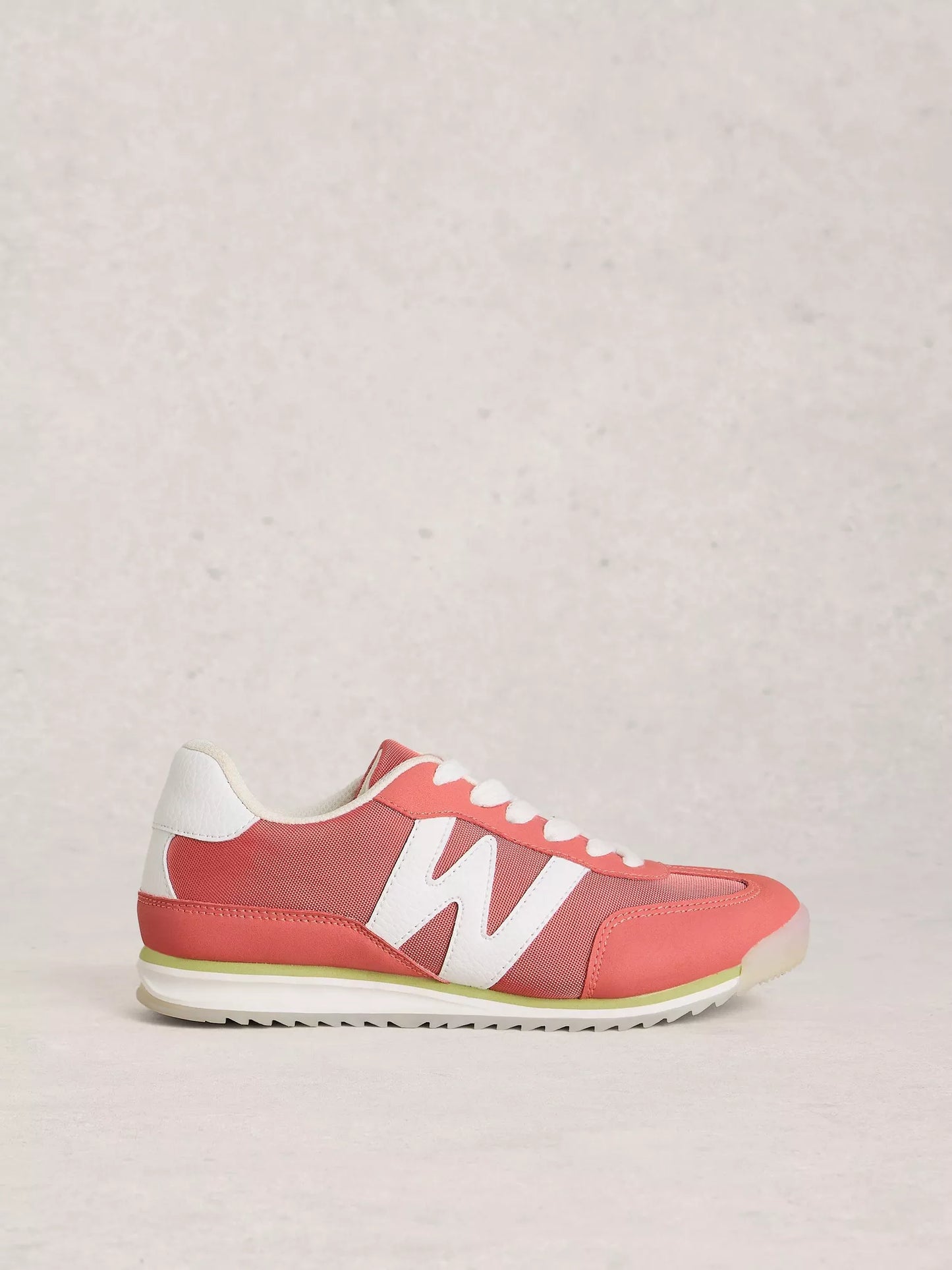 White Stuff | Lucy Lace Up Trainer | Mid Pink