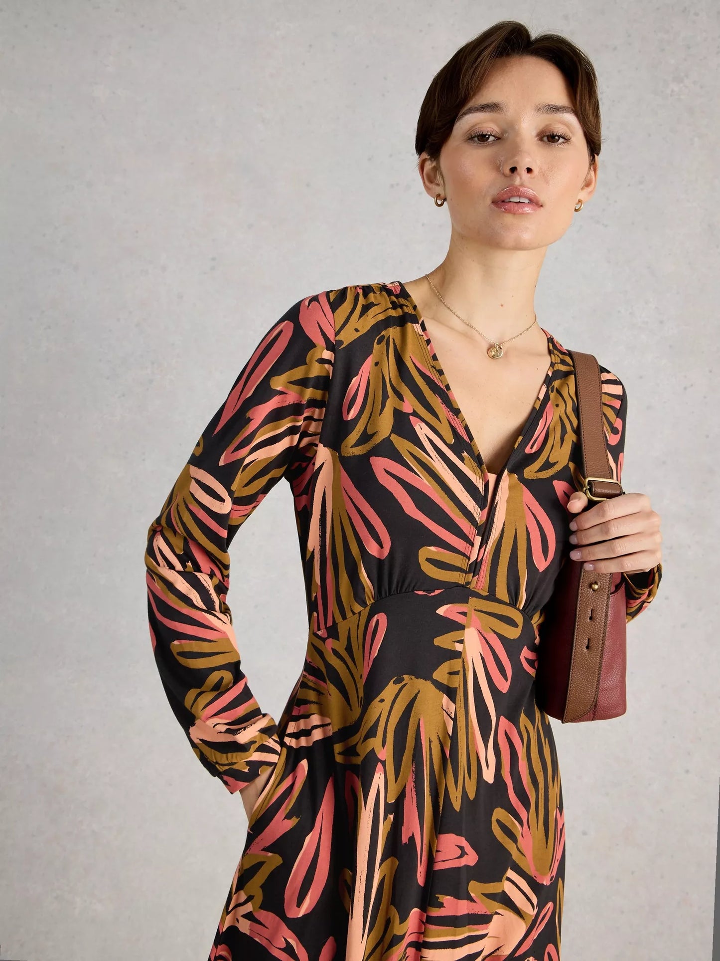 long sleeve jersey dress