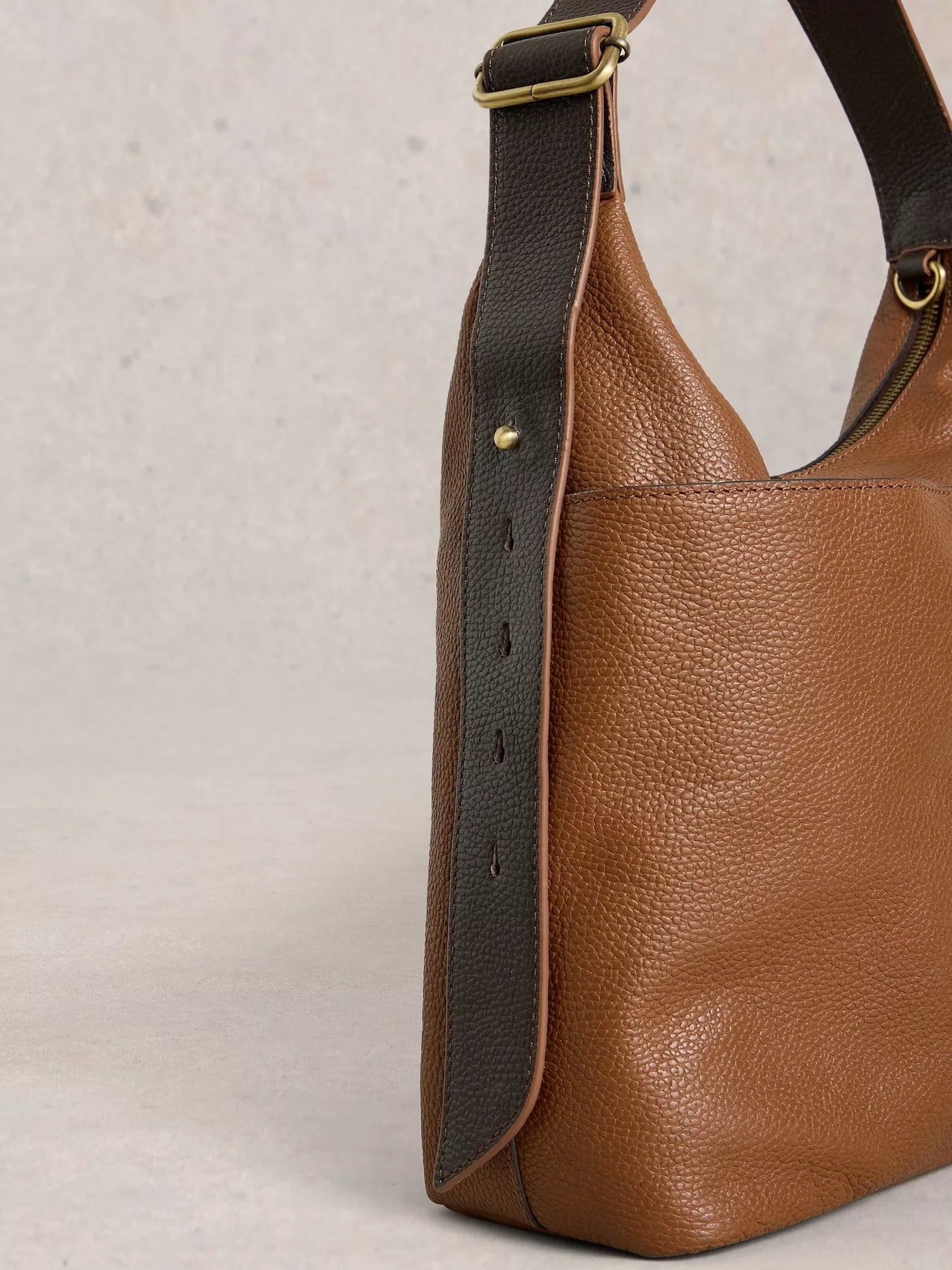 White Stuff | Sophia Leather Crossbody | Mid Tan