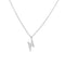 White Leaf | Lightning Strike Necklace - Silver