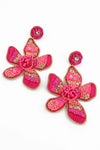 My Doris | Pink Flower Earrings