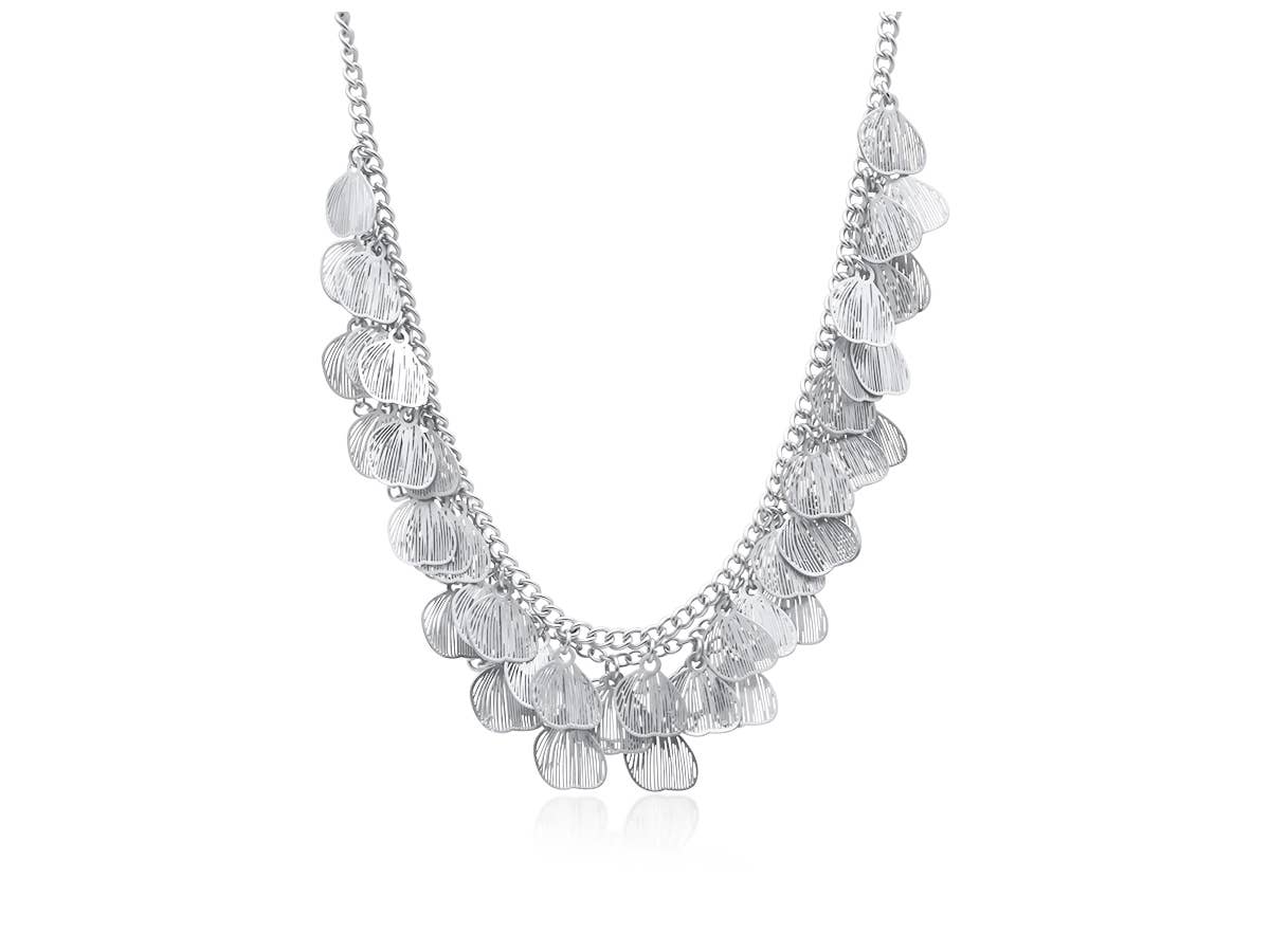 Big Metal London | Livia Petal Blossom Statement Necklace | Gold