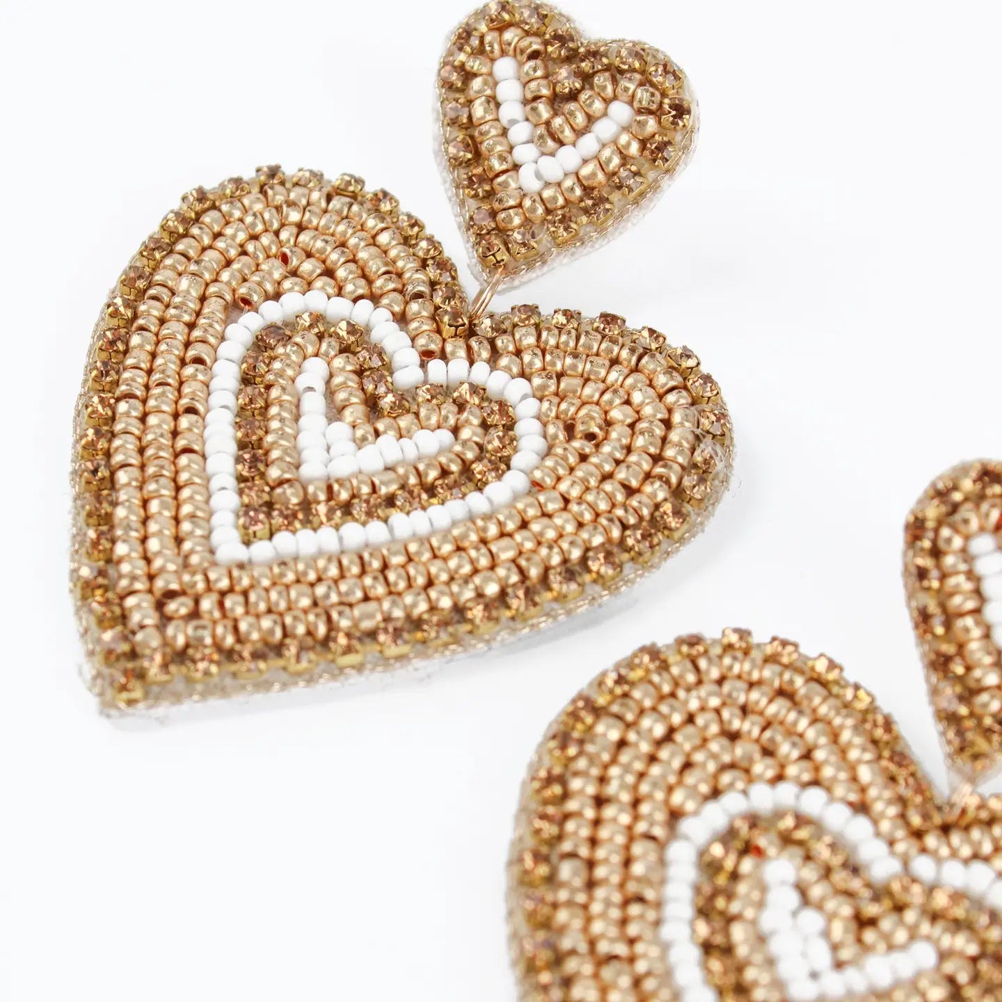 My Doris | Gold Ripple Heart Earrings - Blossom Boutique Online  