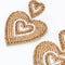 My Doris | Gold Ripple Heart Earrings