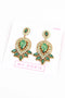 My Doris | Mint Art Deco Earrings