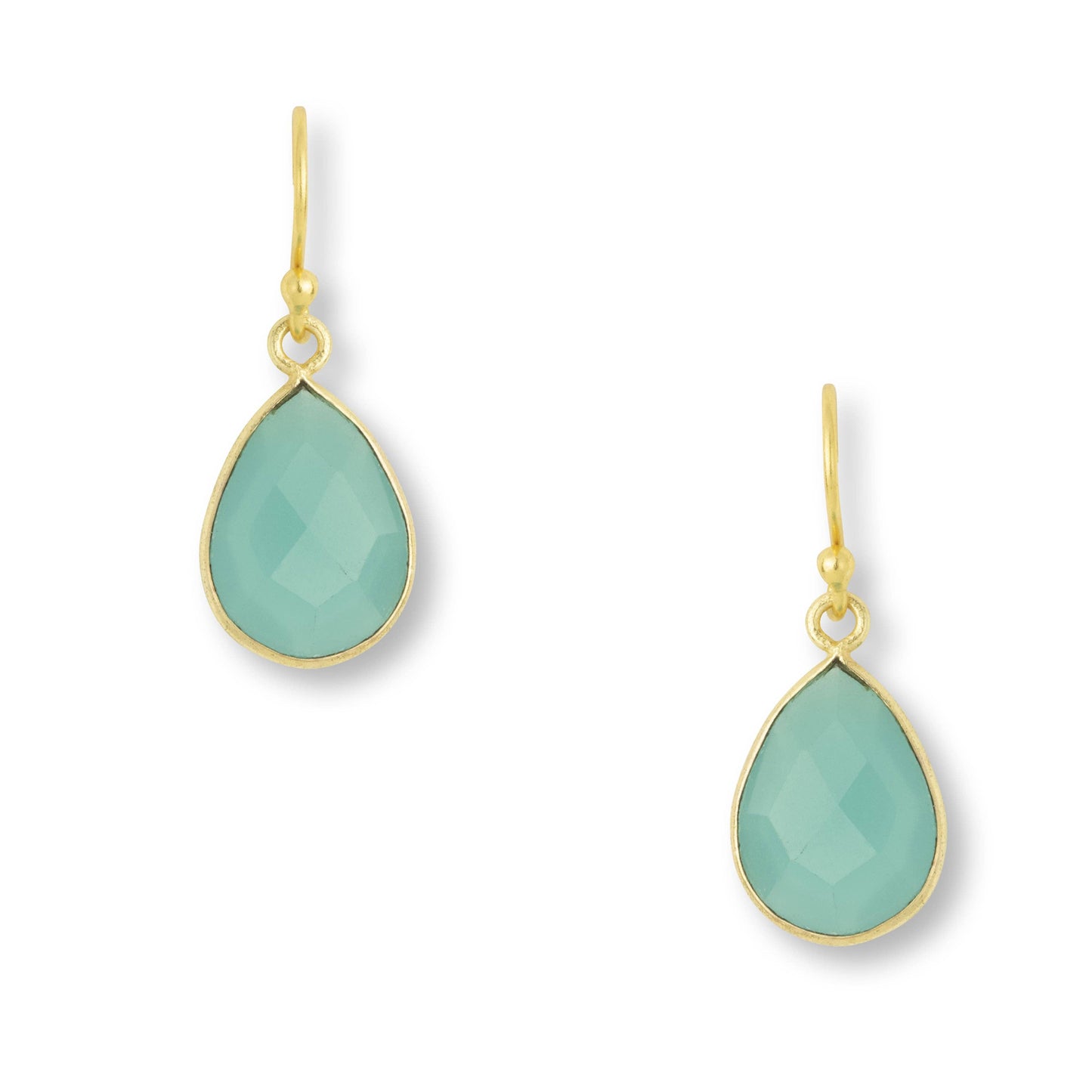 Ashiana London | Ava Aqua Chalcedony Earrings