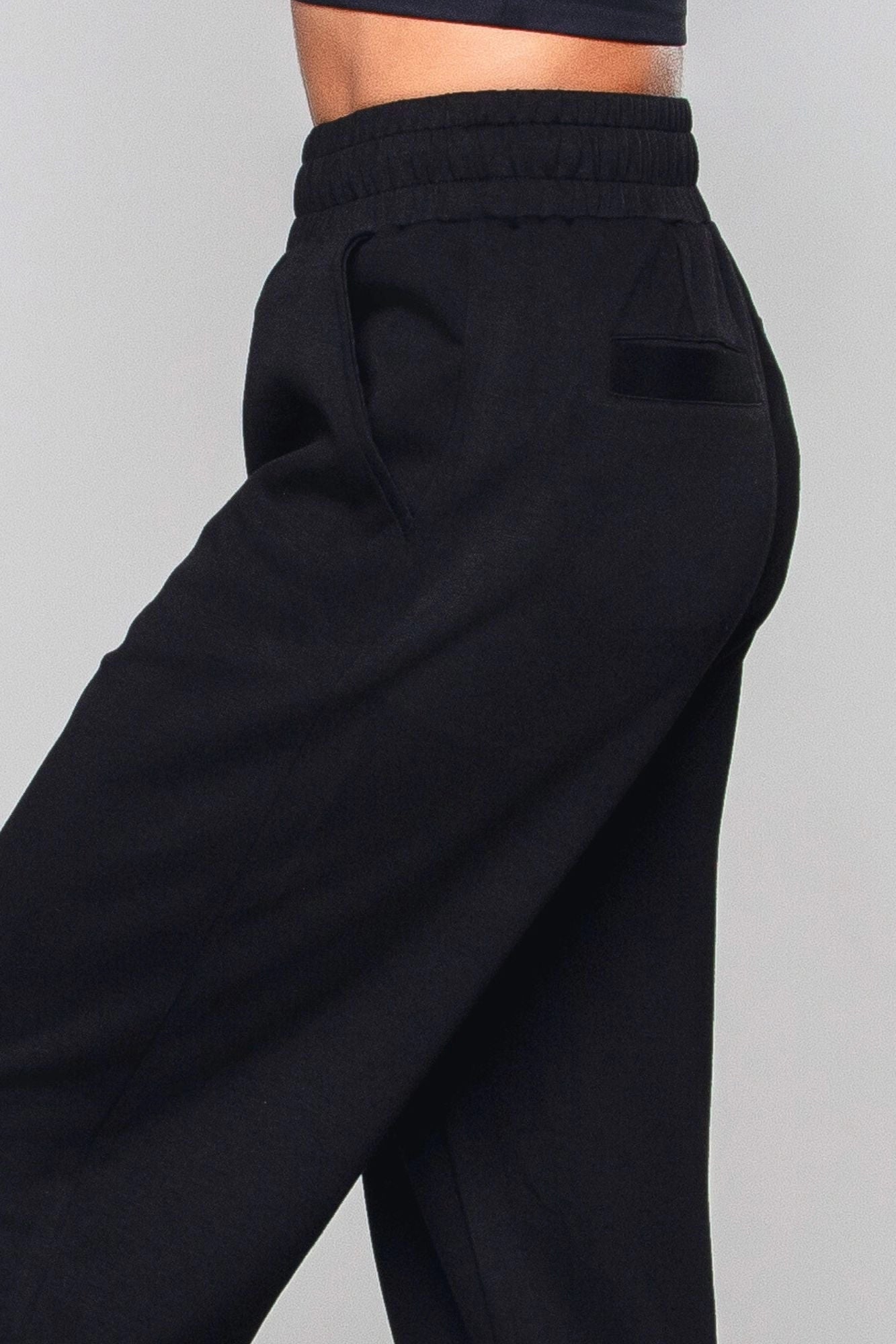 Born Nouli | Supersoft Cuffed Sweatpant | Black - Blossom Boutique Online  