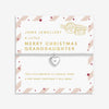 Joma Jewellery | 'Merry Christmas Granddaughter' Bracelet In Silver Plating