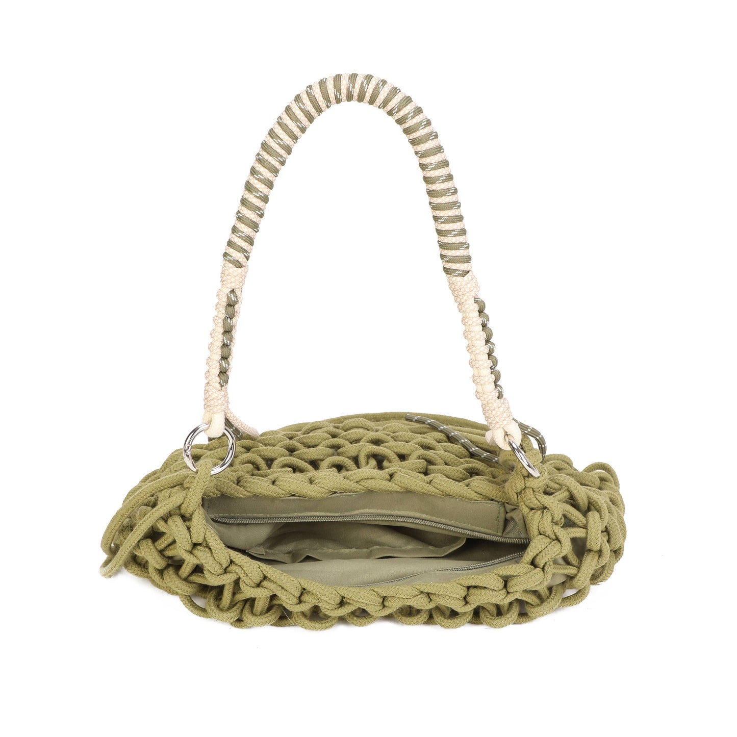 Handwoven Rope Shoulder Bag | Navy