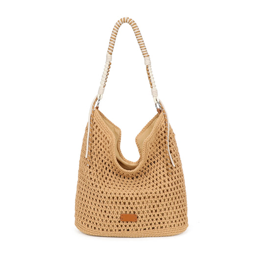 Pre-Order | Crochet Hobo Bag | Neutral