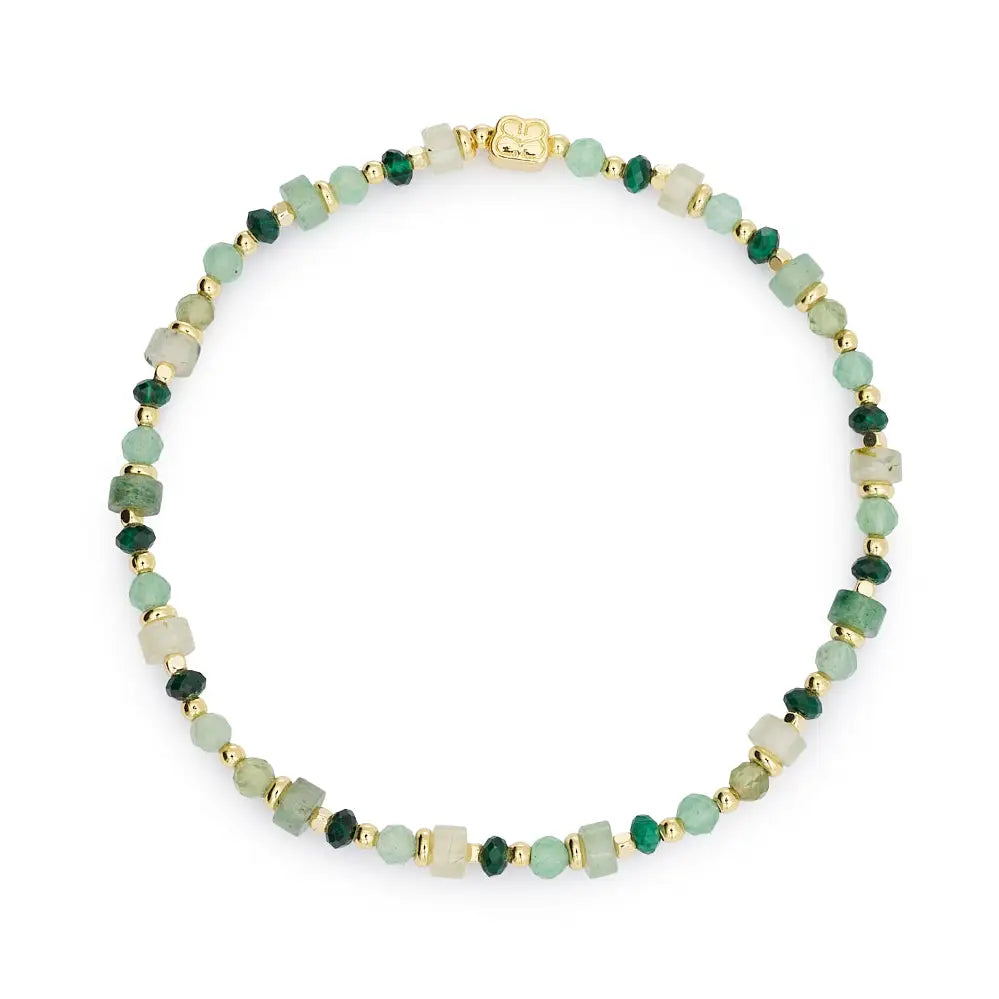 Boho Betty | Beryl Gold & Peridot Bead Bracelet - Blossom Boutique Online  