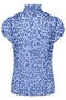 Saint Tropez LiljaSZ Crinkle Blouse | Blue Leopard