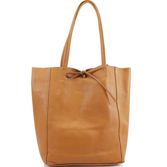 Large Italian Leather Tote Bag  | Brown