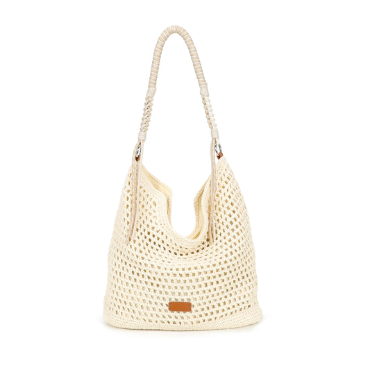 Pre-Order | Crochet Hobo Bag | Beige