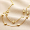 Lisa Angel | Double Chain & Star Necklace in Gold