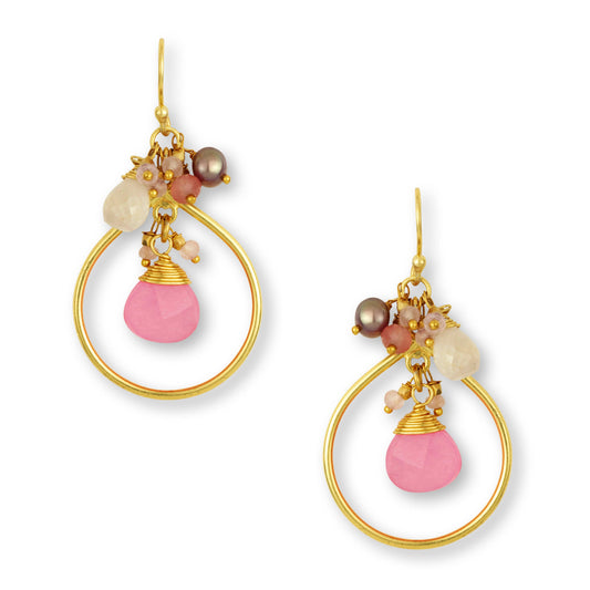 Ashiana London | Robin Earrings Pink