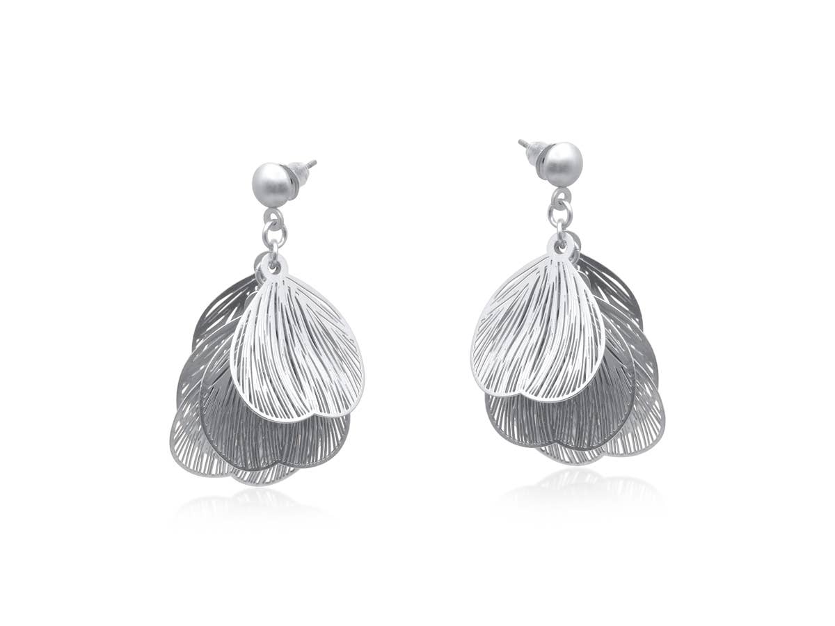 Big Metal London | Livia Petal Earrings | Gold