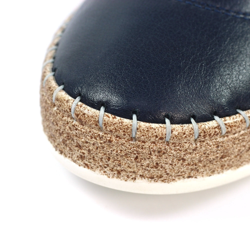 Lunar | Evie Leather Plimsoll | Navy