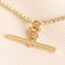 Lisa Angel | Gold Stainless Steel T-Bar Necklace