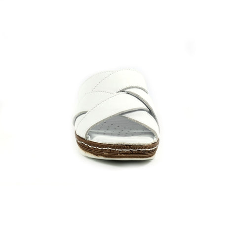 Lunar - Gwen Leather Sandal - White