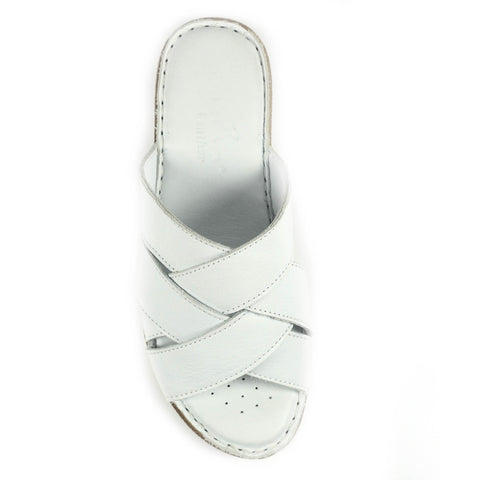 Lunar - Gwen Leather Sandal - White