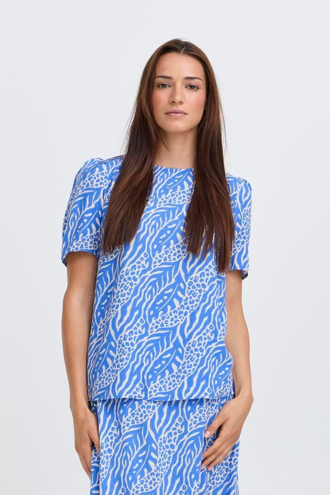 B.young | BYMMJOELLA O-neck Blouse | Nature Vibes Nebulas - Blue