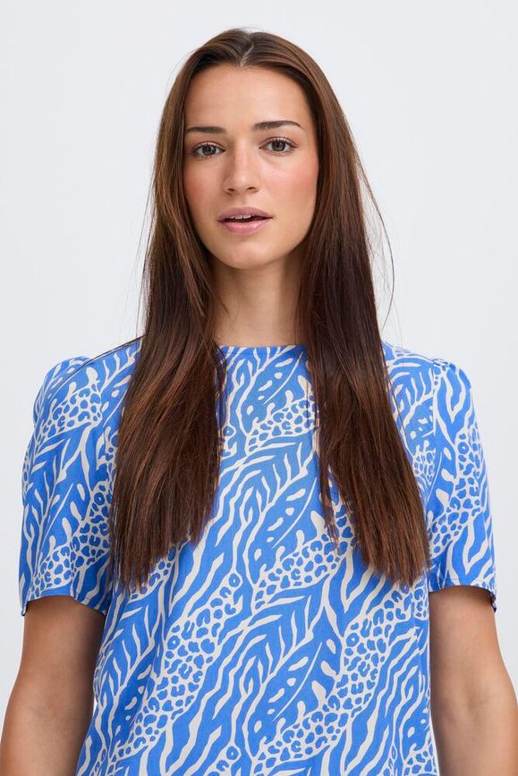 B.young | BYMMJOELLA O-neck Blouse | Nature Vibes Nebulas - Blue