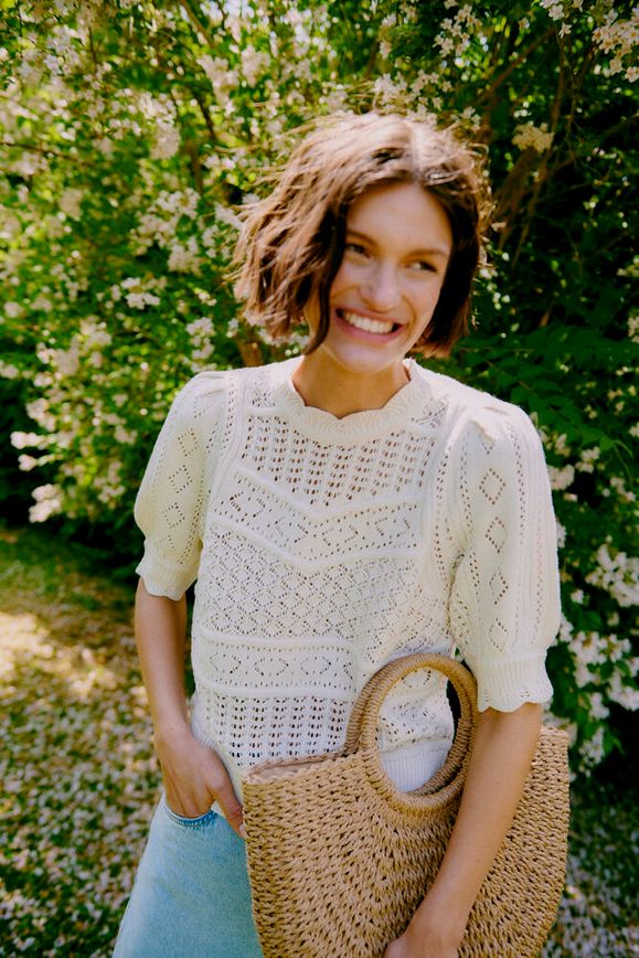 B.young | BYNAJO Short Sleeve Jumper | Birch