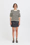 B.young | BYMMORLA | Black & White Stripe