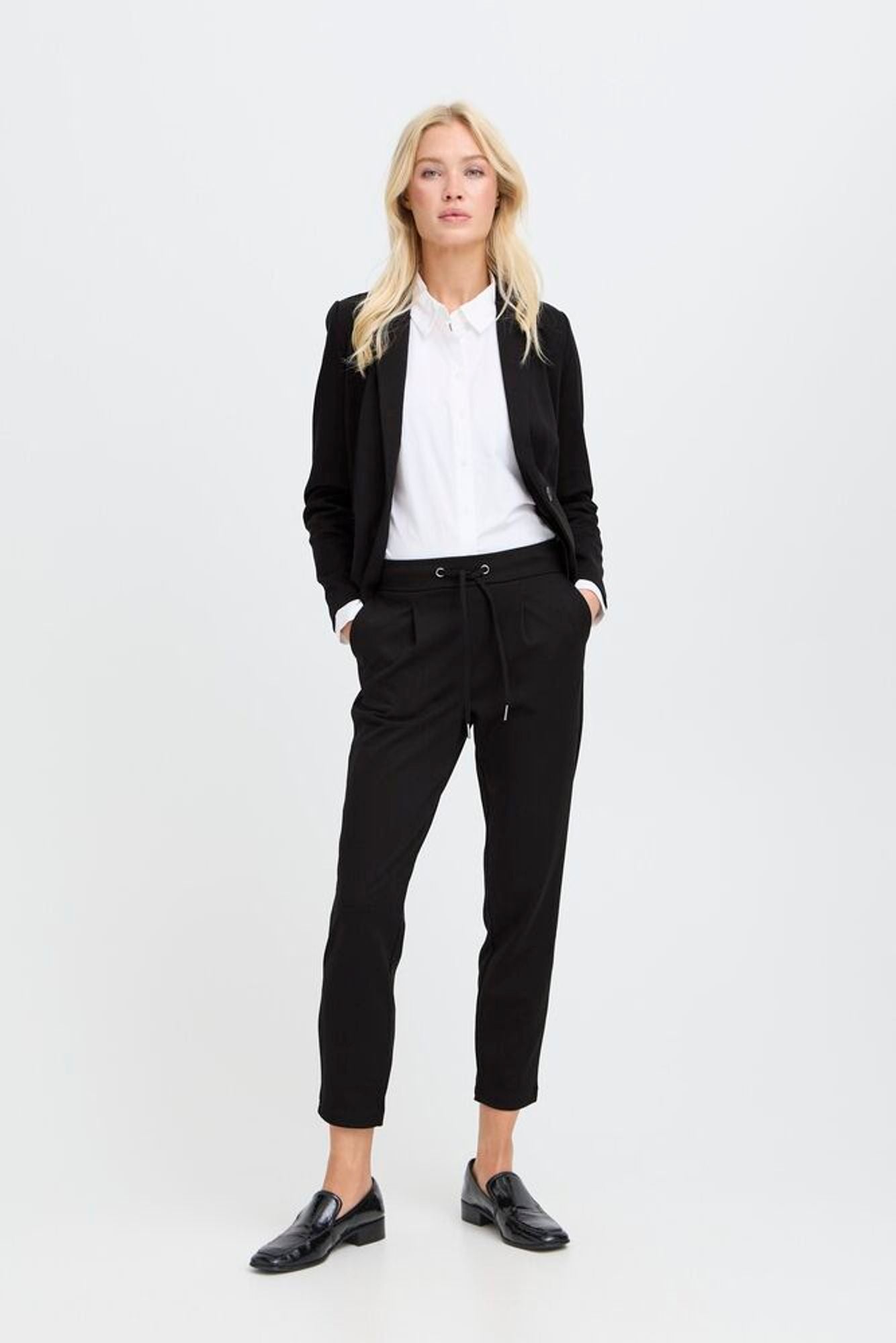 B.young | Rizetta Crop Pant | Black - Blossom Boutique Online  