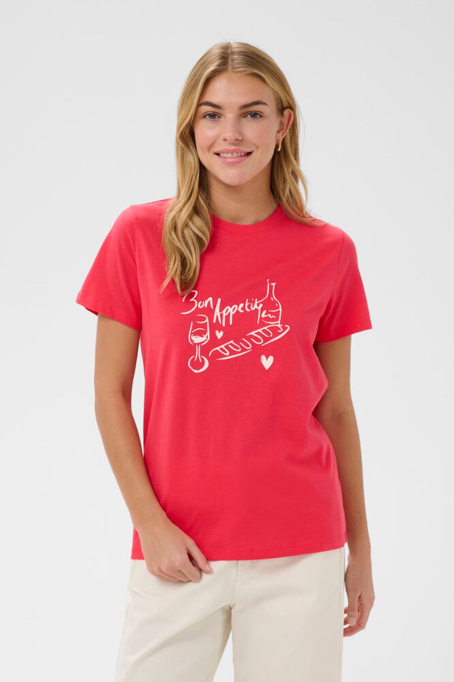 Saint Tropez | PemilioSZ T-shirt | Geranium - Pink - Blossom Boutique Online  