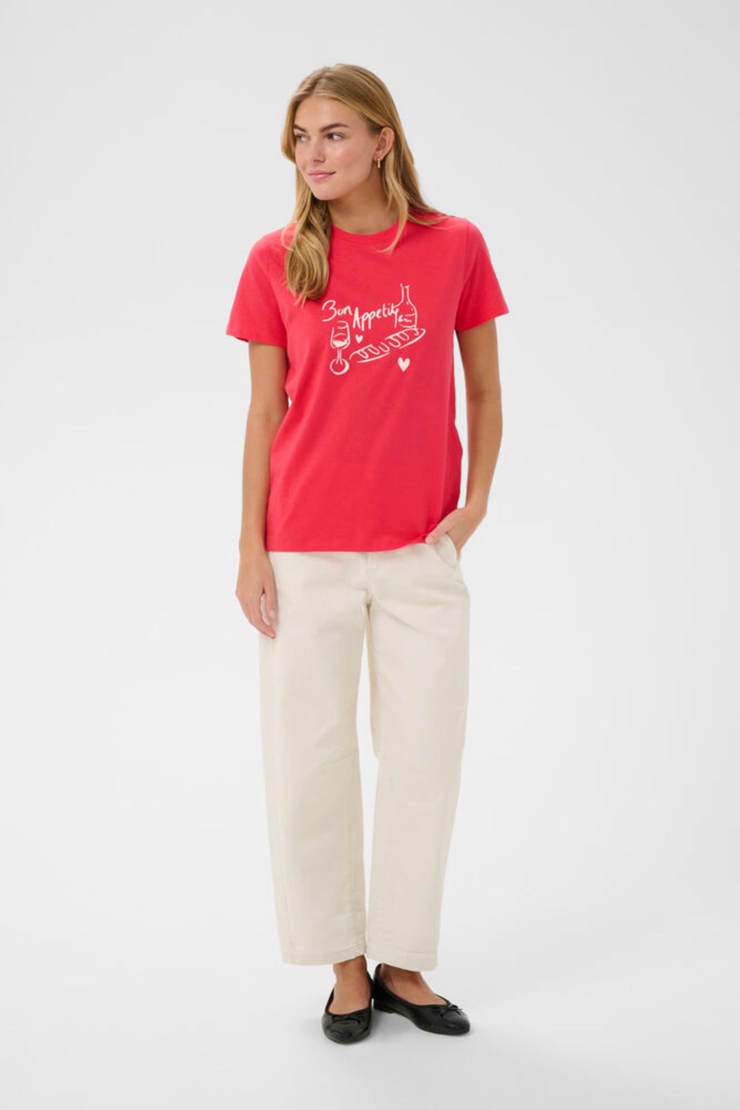 Saint Tropez | PemilioSZ T-shirt | Geranium - Pink - Blossom Boutique Online  