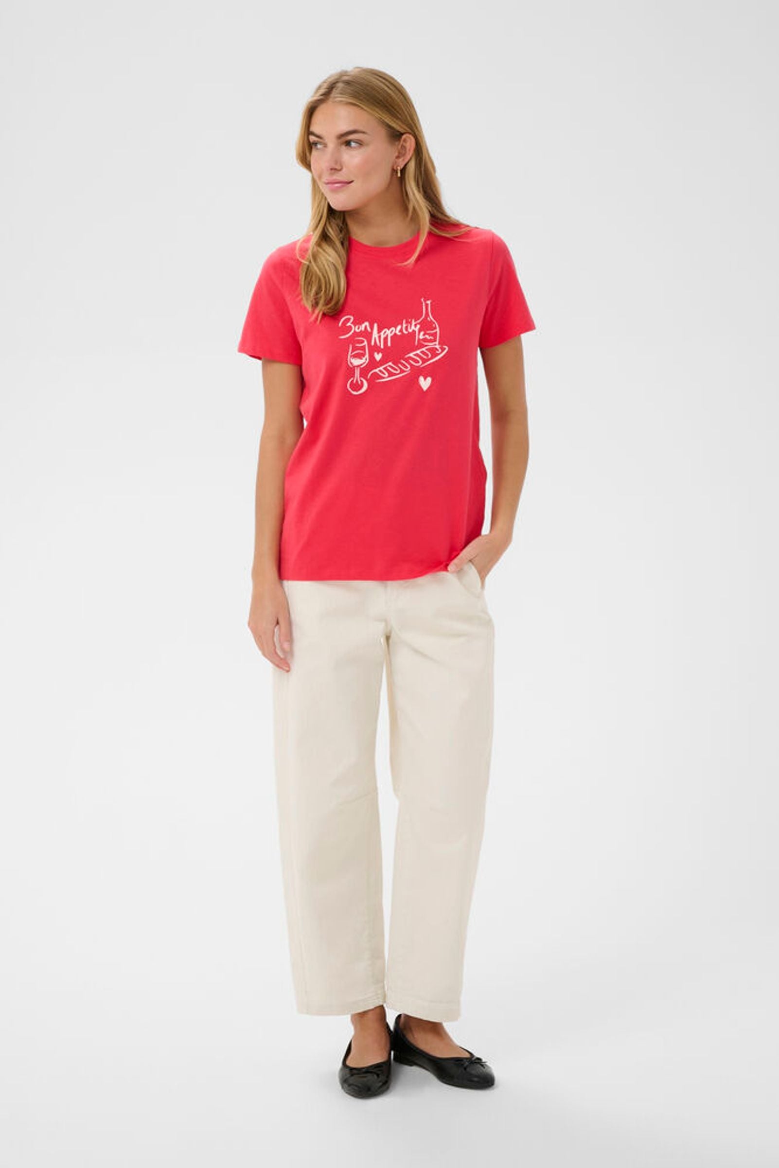 Saint Tropez | PemilioSZ T-shirt | Geranium - Pink - Blossom Boutique Online  
