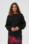 Culture | CUfay Batwing Jumper | Black