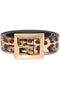 B.Young | BYVILDKAT Leopard Print Belt