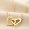 Lisa Angel | Interlocking Heart Necklace in Gold