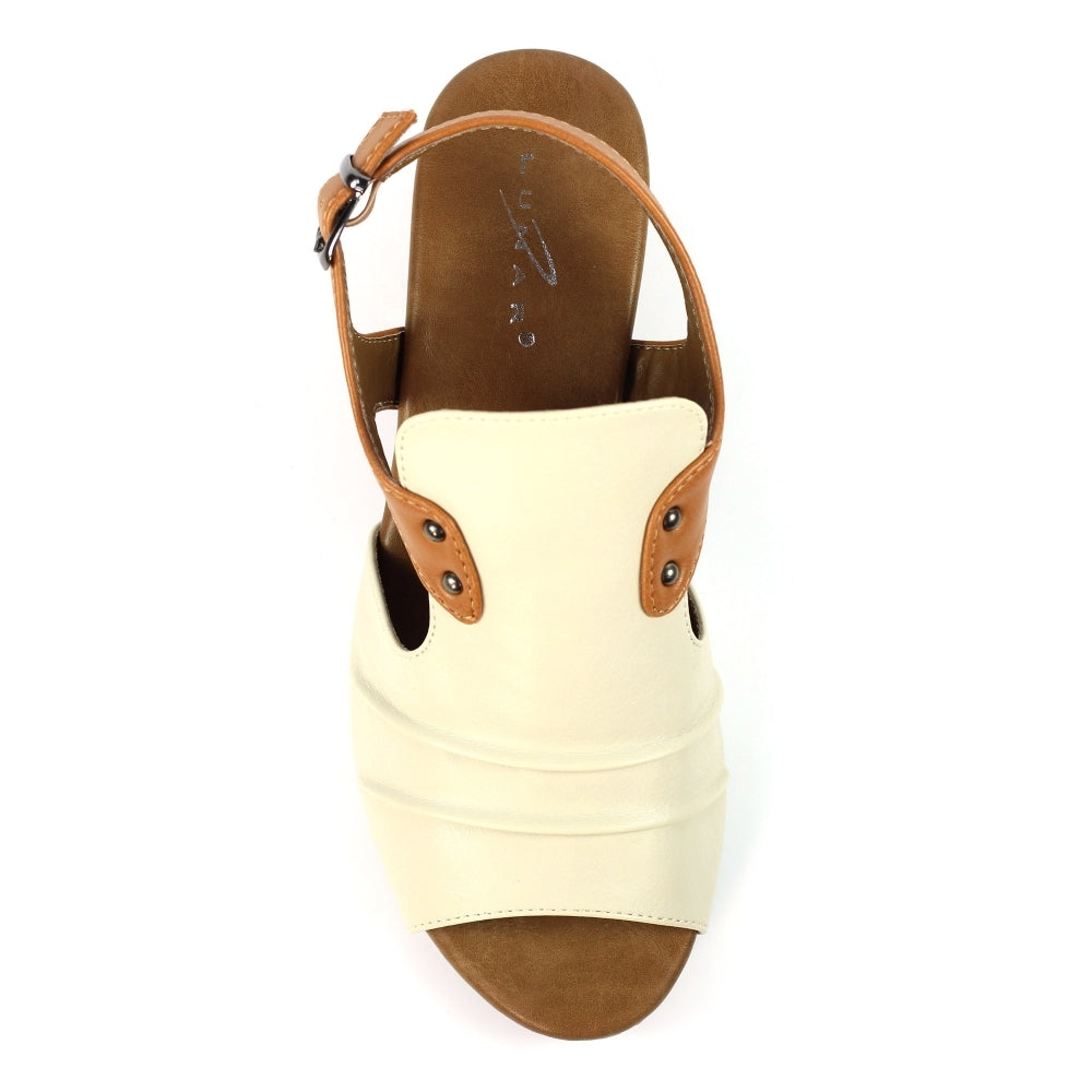 Lunar | Jaden Leather Sandal | Beige