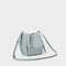 Celina Mini Suedette Bucket Bag | Blue Mist