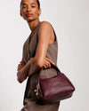 Katie Loxton | Nova Woven Top Handle Bag | Cherry