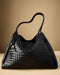 Katie Loxton | Nova Hand Woven Large Shoulder Bag | Black