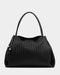 Katie Loxton | Nova Hand Woven Large Shoulder Bag | Black