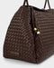 Katie Loxton | Nova Hand Woven Large Shoulder Bag | Chocolate