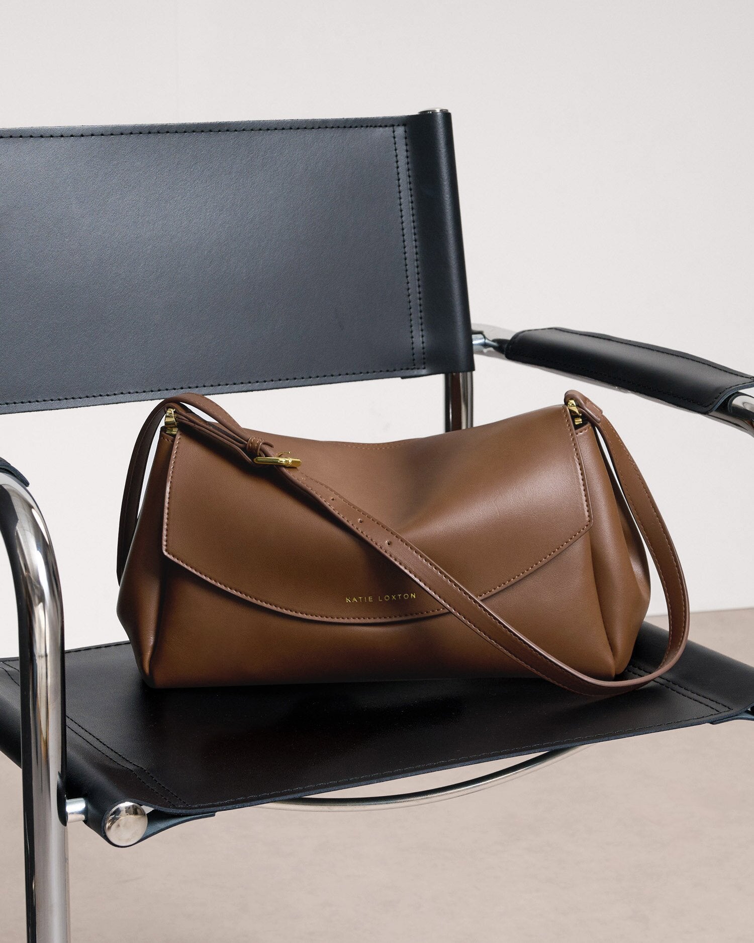 Katie Loxton | Sloane Shoulder Bag | Dark Chocolate - Blossom Boutique Online  