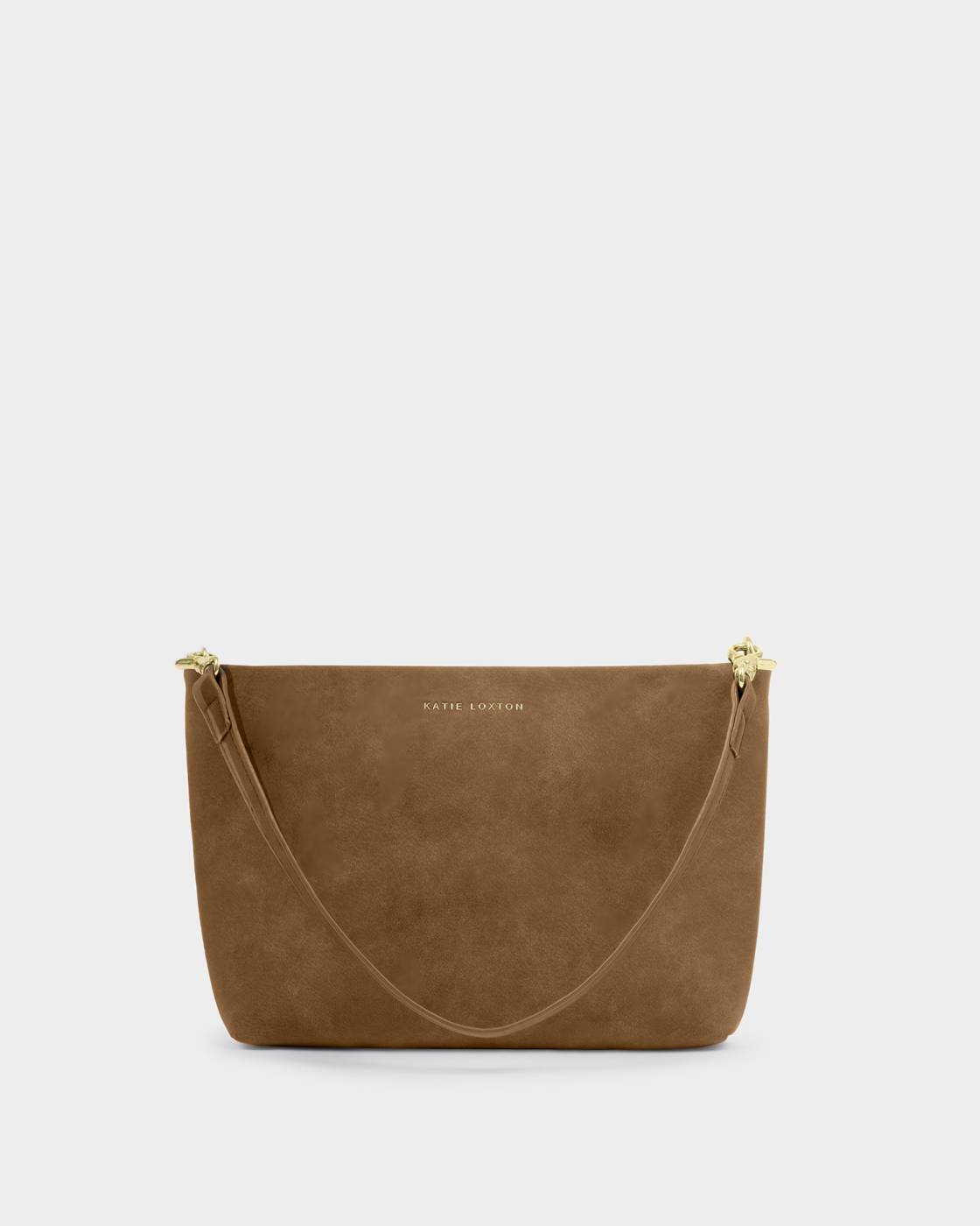 Katie Loxton | Cord Small Suedette Shoulder Bag | Caramel