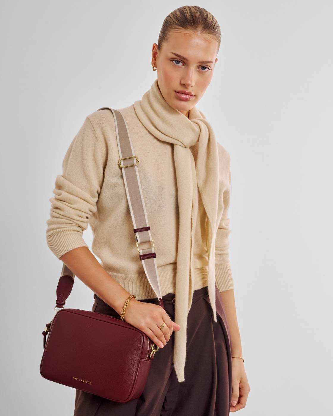 Katie Loxton | Lottie Large Crossbody Bag | Cherry